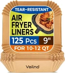 9INCH Square Air Fryer Disposable Paper Liners, 125PCS Nonstick Food Grade Pa.... Fixed Price $20.93.