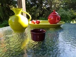 Ramekin Cup, Souffle Bowl 8 Oz. Claret Fiesta New. Fixed Price $12.99.