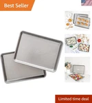 Luxury Nonstick 13 9.5 Quarter Sheet Pans - Ideal For Baking & Roasting. Fixed Price $43.50.
