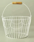 Set Of 2 Hearth & Hand Magnolia Large White Wire Easter Basket Spring Storage. Fixed Price $35.99.