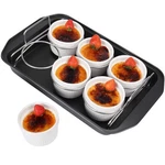 Creme Brulee Making Set - 6 Porcelain Ramekins Oz, 304 Stainless White. Fixed Price $40.17.