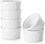 Dowan Ramekins 4 Oz Oven Safe For Creme Brulee Souffle, Porcelain Custard Cups. Fixed Price $19.83.