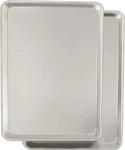 Commercial Quality Baking Sheet Pan Set, Natural Aluminum 18X13IN,. Fixed Price $37.51.