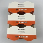 Creuset Stoneware Of 6 Stackable Straight Wall 7 Oz Ramekins Red. Fixed Price $74.84.