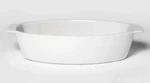 Threshold Stoneware Baking 2.5 Qt Oval Dishwasher/microwave Safe. Fixed Price $21.59.