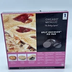 Split Decision 9" Pie Pan Chicago Metallic Professional Non-stick 2 Halves New. Fixed Price $24.99.