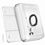 Leonyo 13" Rectangular Basting Cover With 11"X 9" Cooling Rack, Cheese Melting. Fixed Price $35.82.