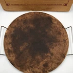 Huey-chang Seasoned Stoneware Round Pizza Baking 15 W/ Pampered Chef Rack. Fixed Price $20.00.