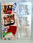 Wilton Mini Locomotive Cake Gelatin Cereal Treats 6 Individual Pan New. Fixed Price $8.99.