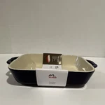 New Staub Ceramic Rect Gratin Baking Dish Dark Blue 7.5 X 6. Fixed Price $24.00.