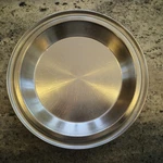 Vintage Stainless Steel Wide Rim Pie Plate Baking Pan 9" 1/4" Usa Heavy. Fixed Price $19.90.