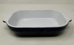 Emile Henry Small Rectangular Baking Dish 96.09 France 5.5 X 7.75 Blue Ceramic. Fixed Price $18.99.
