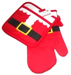 Christmas Ovenmitt & Pot Holder Set 2 Pc. Santa's Belt By Celebrate-it. Fixed Price $20.69.