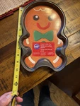 New Wilton Gingerbread Man Boy Holiday Christmas Cake Pan 10X6 Non-stick Baking. Fixed Price $8.00.