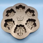Nordic Ware Autumn 6 Maple Leaf Muffin Cakelet Pan Jello Mold Metal. Fixed Price $28.69.