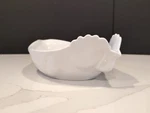 Revol France Porcelain Large 13.5 Chicken Casserole Serving Dish White P-12. Fixed Price $22.50.