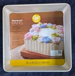 Wilton Performance Pans 10" X 2" Square Anodized Aluminum Cake Pan. New. Mf. Fixed Price $20.50.