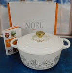 Creuset Noel Collection Signature Cast Iron Dutch Oven 12 Days Of Christmas. Fixed Price $379.95.