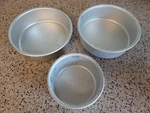 Wilton Performance Aluminum 3-PIECE Round Cake Set 2105-2185 6.5"/4.5". Fixed Price $19.50.