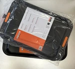 S/2 New Le Creuset Toughened Non-stick Bakeware Swiss Roll Large Sheet Pan 33CM. Fixed Price $84.99.