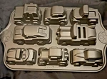 Nordic Ware Classic Car Cupcake Pan Mold Sweet Rides Holds 5 Cups. Fixed Price $27.50.