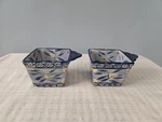Temptations By Tara Old World Blue Ramekins 10 Oz Baking Ceramic Dishes. Fixed Price $12.95.