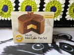 New 4 Pc Wilton Tasty-fill Mini Cake Pan Set & Recipe Booklet 2105-155. Fixed Price $11.99.