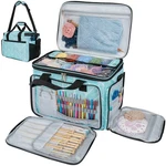 Knitting Yarn Storage Bag Crochet Hooks Sewing Tools Tote Organizer Holder. Fixed Price $37.99.