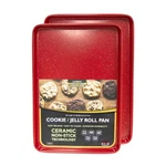 2PC Ultimate Commercial Weight 15 X 10 1-INCH Cookie Sheet Set (red Granite). Fixed Price $46.08.