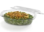 Libbey Baker's Basics Glass Oval Casserole Baking Dish With Cover, 1.6-QUART. Fixed Price $47.45.