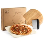 Cuzi Gourmet 3-PIECE Pizza Stone Set 15X12" Thermal Shock Resistant Cordier.... Fixed Price $47.63.