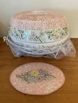 New 4 Pc Temp-tations Casserole Bowl Lid Wire Basket Trivet Pink Temptations. Fixed Price $33.79.