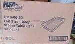 Handi-foil 2019-00-50 25 Full Size Aluminum Steam Table Pan/ Lid Sets. Fixed Price $49.95.