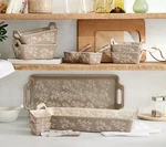 Temp-tations Floral Lace 14-PIECE Bake & Serve Set K50360 Taupe. Fixed Price $89.95.