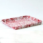 Crow Canyon Enamelware Marbled Rectangular Tray Jelly Roll Pan, 6 Colors. Fixed Price $49.99.
