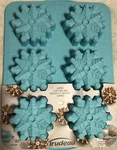 Trudeau Silicone 6CT Snowflake Jumbo Cupcake Baking Pan Mold Blue 12 X 9. Fixed Price $17.95.
