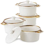 Onemore Ramekins With Lids, 12 Oz Ceramic Small Casserole Dish Handles &.... Fixed Price $39.50.
