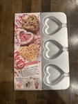 Wilton Aluminum Heart Cookie Treat Pan No. 2105-8104, 1998, New Sealed. Fixed Price $7.79.