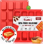 Walfos Silicone Mini Loaf Pan, 12 Cavities Bread Brownie Food Grad. Fixed Price $26.45.