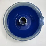 Tumbleweed Pottery Cobalt Blue Upright Chicken Roaster Stoneware. Fixed Price $38.00.