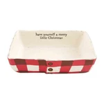 Mud Pie Home Red Lumberjack Buffalo Check Plaid Casserole Baker Serving Set. Fixed Price $39.99.
