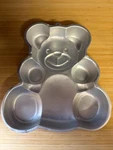 Vintage Wilton Teddy Bear Cake Pan 502-3754 Aluminum 1982 Usa. Fixed Price $15.00.
