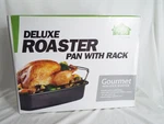 Home Zone Kitchen Deluxe Roaster Pan With Rack Non Stick. Fixed Price $30.59.