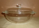 Vintage Pyrex Casserole 023 Dish 1-1/2 Qt With Lid 623-C Clear Glass. Fixed Price $10.49.