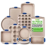 Nutrichef 10-PIECE Nonstick Bakeware Set Premium Carbon Steel Baking Pan Se.... Fixed Price $100.15.