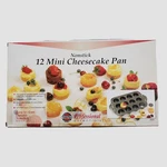 Norpro Quality Nonstick 12 Mini Cheesecake Pan With Removable Bottoms Dark Gray. Fixed Price $21.99.