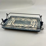 Temptations Old World Extra Large Rectangular Serving Platter With Rack 16" Dish. Fixed Price $70.00.