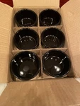 Set Of 6 Black Fondue Ramekins Dipping Bowls Replacement Cups Roshco Style. Fixed Price $17.99.