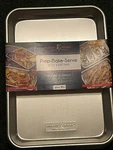 Nordic Ware Naturals Uncoated Aluminum 1/6 Pan Baking Sheets 4 Pack 8"X11". Fixed Price $39.99.