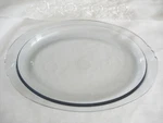 Vintage Mid-century Pyrex Sapphire Blue Glass 12.5" Oval Serving Platter 812. Fixed Price $19.95.